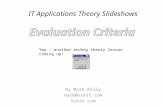 IT Applications Theory Slideshows By Mark Kelly mark@vceit.com Vceit.com Yep – another exciting theory lesson coming up!