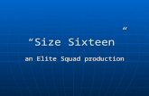 “Size Sixteen” an Elite Squad production. Pitch A Man, a package, a ransom and some clowning around. A Man, a package, a ransom and some clowning around.