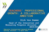 TEACHERS’ PROFESSIONAL GROWTH: A COLLABORATIVE AMBITION Dirk Van Damme Head of the Innovation and Measuring Progress division - OECD/EDU Education International.
