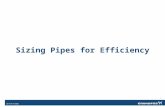 Sizing Pipes for Efficiency 1. Learning Outcomes Upon completion of this training one should be able to: Compare pipe sizing methods Understand the impact.