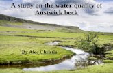 A study on the water quality of Austwick beck By Alec Christie.