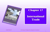 CHAPTER 17©E.Wayne Nafziger Development Economics 1 Chapter 17 International Trade.