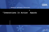Genelco Software Solutions © 2007 IBM Corporation “Innovations In Action” Awards.