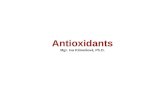 Antioxidants Mgr. Iva Klimešová, Ph.D.. Antioxidant is any substance that prevents or reduces damage caused by reactive free radicals. Free radicals are.
