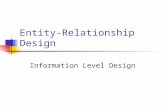 Entity-Relationship Design Information Level Design.
