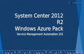 System Center 2012 R2 Windows Azure Pack Service Management Automation 101.