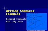 1 Writing Chemical Formulas General Chemistry Mrs. Amy Nare wamserc/C335W00/gifs/MW2.gif.