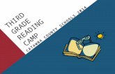 THIRD GRADE READING CAMP CATAWBA COUNTY SCHOOLS 2014.
