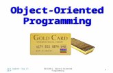 Object-Oriented Programming Last Update: Sep 17, 2014EECS2011: Object-Oriented Programming 1.