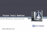 Vision Tools RadView CR/DR Modality Workstation Teleradiology Imager CR Imager RIS/HIS Workflow PACS Complete Workflow management for X-ray Department.