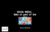 UNCLASSIFIED SOCIAL MEDIA: Make it part of the plan Marcus Betschel.
