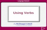 Using Phrases Language Network Using Verbs Language Network.