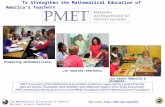 The Mathematical Association of America Web site:  National Science Foundation PMET: To Strengthen the Mathematical Education of.