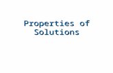 Properties of Solutions. Learning objectives  Define terms solute, solvent and solution  Distinguish between solutions and heterogeneous mixtures