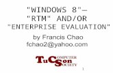 1 "WINDOWS 8"— "RTM" AND/OR "ENTERPRISE EVALUATION"