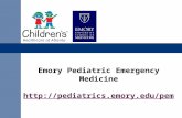 Emory Pediatric Emergency Medicine  .