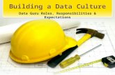 Building a Data Culture Data Guru Roles, Responsibilities & Expectations.