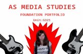 FOUNDATION PORTFOLIO Unit:G321. Through my analysis of punk/rock music magazines such Kerrang and Q and other research such as target audience questionnaires,