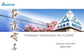 CANopen Introduction for C2000 Solution Center WJ John Zuo.