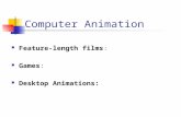 Feature-length films: Games: Desktop Animations: Computer Animation.