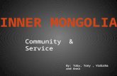 Community & Service By: Toby, Tony, Vidisha and Anna.