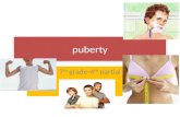 Puberty 7 th grade-4 th partial. Puberty : process of physical changes by which a child's body matures into an adult body capable of sexual reproduction.