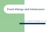 Food Allergy and Intolerance Dr. Janice M. Joneja, Ph.D., RD.
