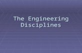 The Engineering Disciplines. The number of engineering disciplines is not static. Many disciplines spawn additional sub-disciplines. Let’s focus on the.