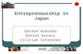 Entrepreneurship in Japan Gaston Arevalo Daniel Kovacs Cristian Schreiner.