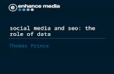 Social media and seo: the role of data Thomas Prince.