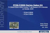 Vicky Chang EMST-RISC Jul., 2011 PCM-C3500 Series Sales Kit TI OMAP3530 ARM Cortex™-A8 Based CPU Module w/ Mobile DDR - PCM-C3530 - PCM-C3503.