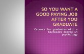 Careers for graduates with a bachelors degree in psychology.