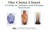 The China Closet A Guide to Antique and Vintage Glassware Photos: Steve Early, Owner, Early’s Auction Company.