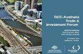 GCC-Australia Trade & Investment Forum MARTIN RIORDAN Chief Executive Officer TAFE Directors Australia 16 October 2014 Melbourne, Victoria.