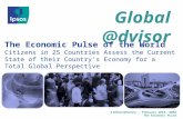 A Global @dvisory – February 2015– G@66 The Economic Pulse Global @dvisor The Economic Pulse of the World Citizens in 25 Countries Assess the Current State.