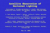 Satellite Observation of Nocturnal Lighting Christopher D. Elvidge and Herbert W. Kroehl, NOAA National Geophysical Data Center, 325 Broadway, Boulder,