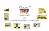 Chapter 7 Hearing Aids and Hearing Assistance Technologies.