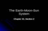 The Earth-Moon-Sun System Chapter 22, Section 2. Motions of the Earth The two main motions of Earth are rotation and revolution Rotation – the turning,