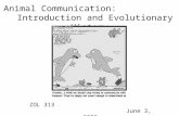 Animal Communication: Introduction and Evolutionary History ZOL 313 June 3, 2008.