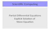 Scientific Computing Partial Differential Equations Explicit Solution of Wave Equation.