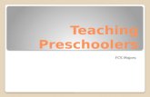 Teaching Preschoolers FCS Majors. Build a Portfolio: