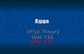 Eggs VRQ2 Theory Unit 712 UPK 712. Eggs as a Food source Eggs are an ancient source of food Eggs are an ancient source of food They are self contained.