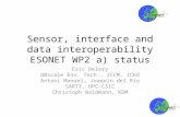 Sensor, interface and data interoperability ESONET WP2 a) status Eric Delory dBscale Env. Tech., ICCM, ICEO Antoni Manuel, Joaquín del Rio SARTI, UPC-CSIC.