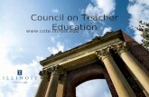 Council on Teacher Education .