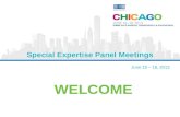 June 15 – 16, 2013 WELCOME Special Expertise Panel Meetings.