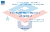 Fundamental Physics 2 Chapter 2 PETROVIETNAM UNIVERSITY FACULTY OF FUNDAMENTAL SCIENCES Vungtau 2012 Pham Hong Quang E-mail: quangph@pvu.edu.vn.
