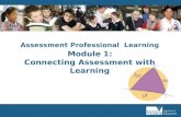 Assessment Professional Learning Module 1: Connecting Assessment with Learning.