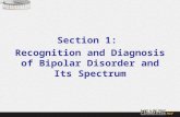 Section 1: Recognition and Diagnosis of Bipolar Disorder and Its Spectrum.