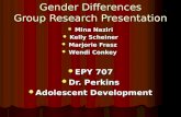 Gender Differences Group Research Presentation Mina Naziri Mina Naziri Kelly Scheiner Kelly Scheiner Marjorie Frasz Marjorie Frasz Wendi Conkey Wendi Conkey.