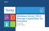 Windows Server 2012: Storage Capabilities for Everyone Bryan Matthew Program Manager Microsoft Corporation WSV327.